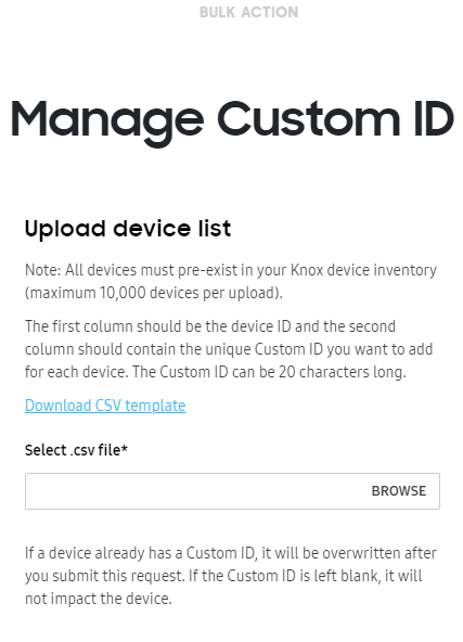 Update ID in bulk